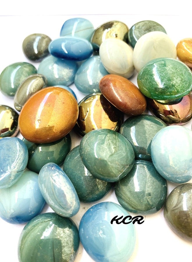 KCR Shiny Metallic Look Colored Stone Decorative Pebbles for Vase Fillers, Party Table Scatter, Decoration, Aquarium Decor(250 Grams) - Image 2